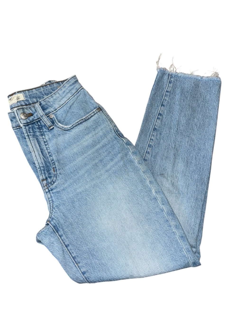 Women’s Madewell Light Wash “The Curvy Perfect Vintage” Distressed Jeans - 25